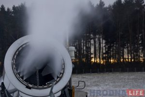 На "Коробчицком Олимпе" заработали снежные пушки. К выходным планируют запустить трассу для тюбингов