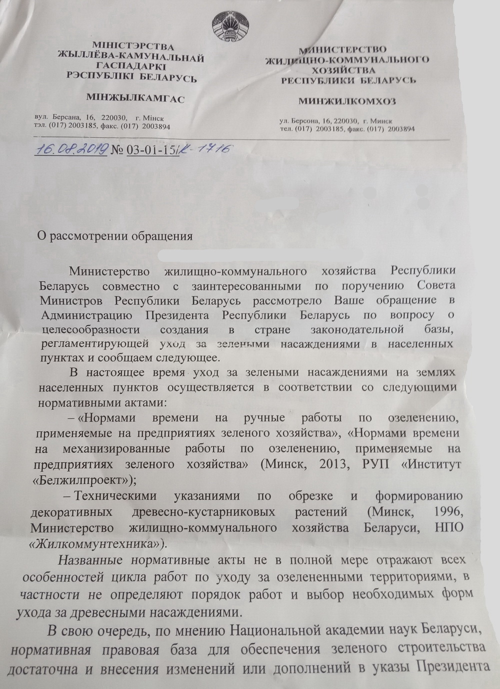 Деревья опять обрезают под ноль. Что говорят ботаники и ЖКХ? Фота: vk.com/id495964755