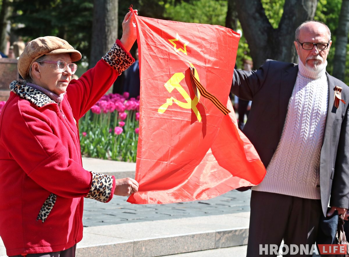 Саляника не задержали, а человека в противогазе не пустили на митинг: 9 мая в Гродно