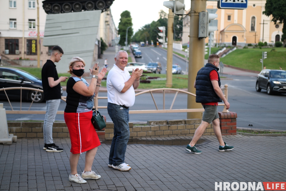 В Гродно прошла акция солидарности с задержанными