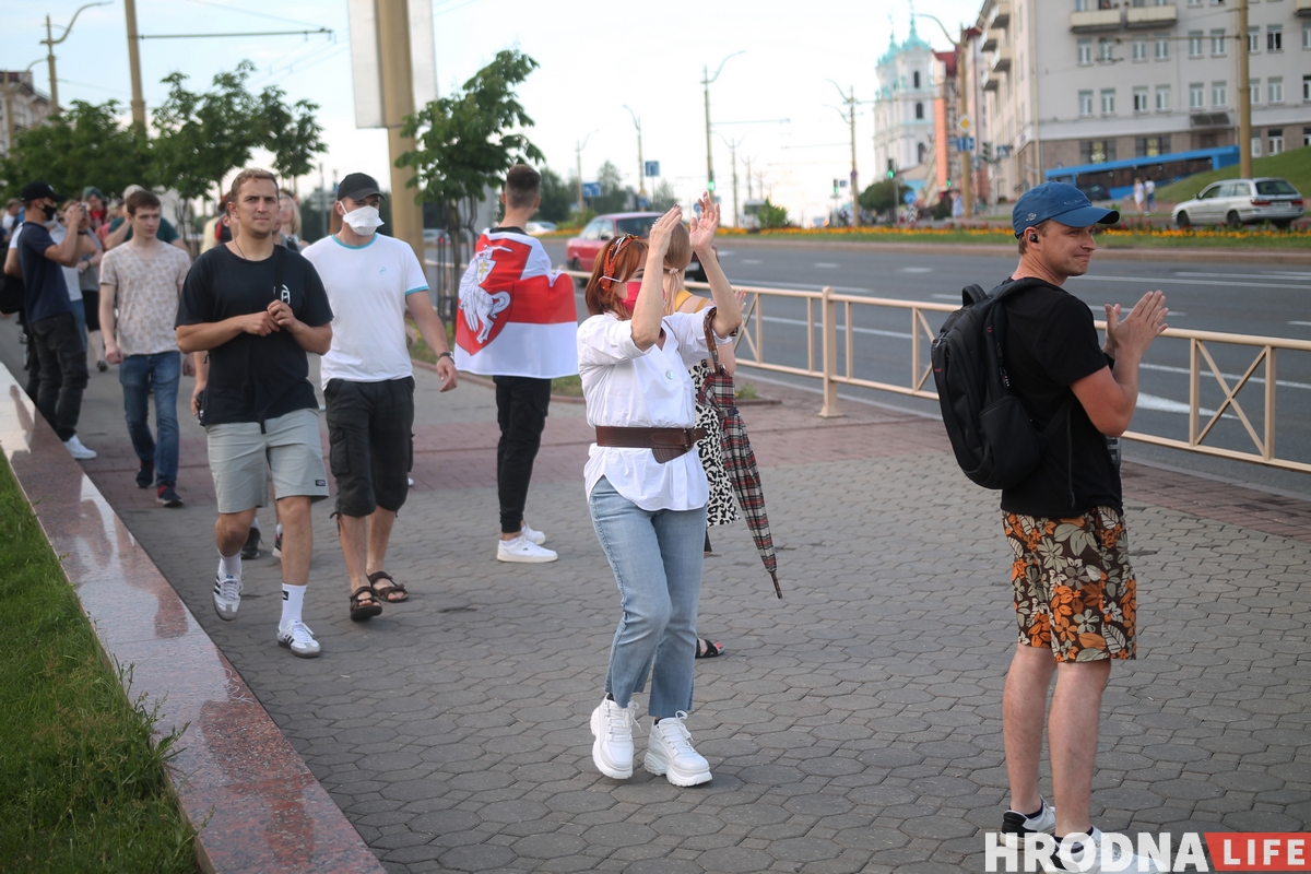 В Гродно прошла акция солидарности с задержанными