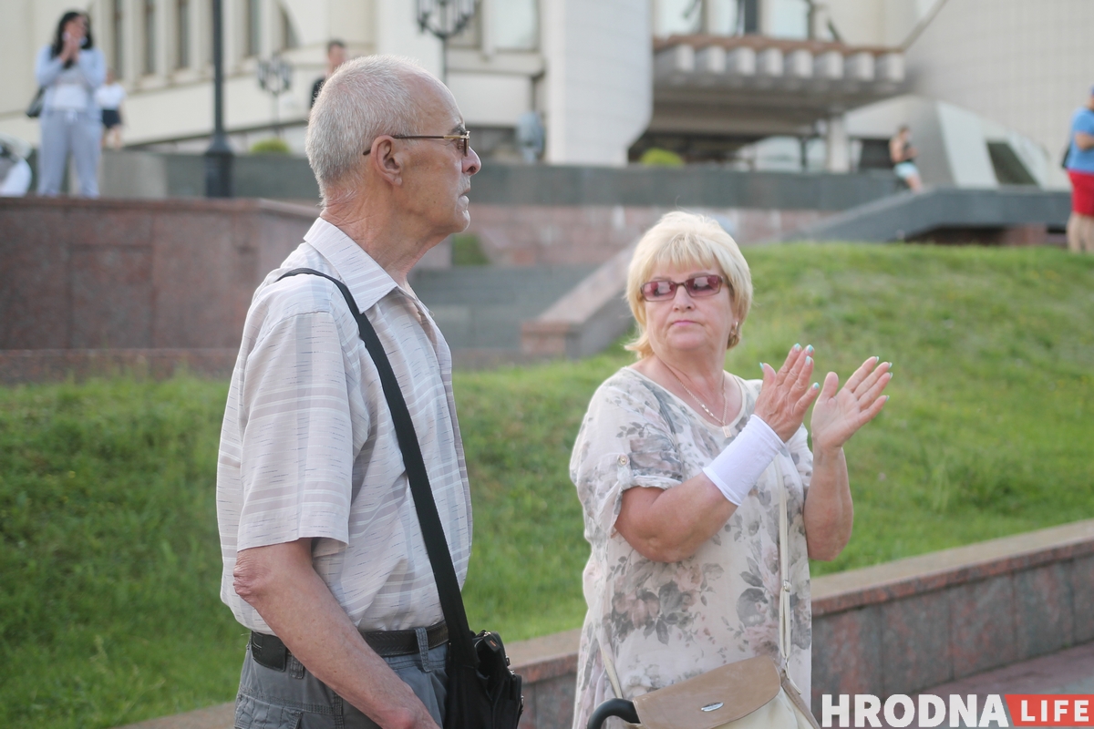 В Гродно прошла акция солидарности с задержанными