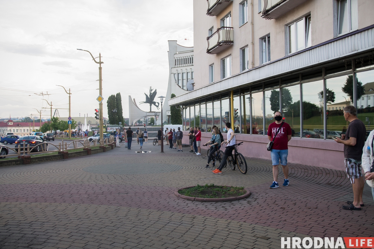 В Гродно прошла акция солидарности с задержанными