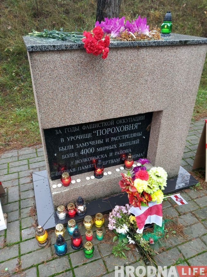 У Ваўкавыску да панядзелка затрымалі гараджан, якія выйшлі ў памяць Рамана Бандарэнкі
