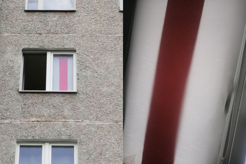 Гродненка получила штраф за штору в окне дома - она была похожа на БЧБ-флаг