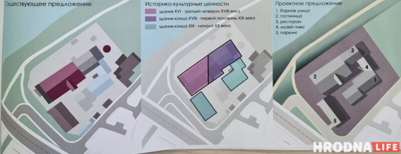 Фара Вітаўта, ратуша, палац Радзівілаў. Што яшчэ могуць аднавіць паводле дэталёвага плана цэнтра Гродна