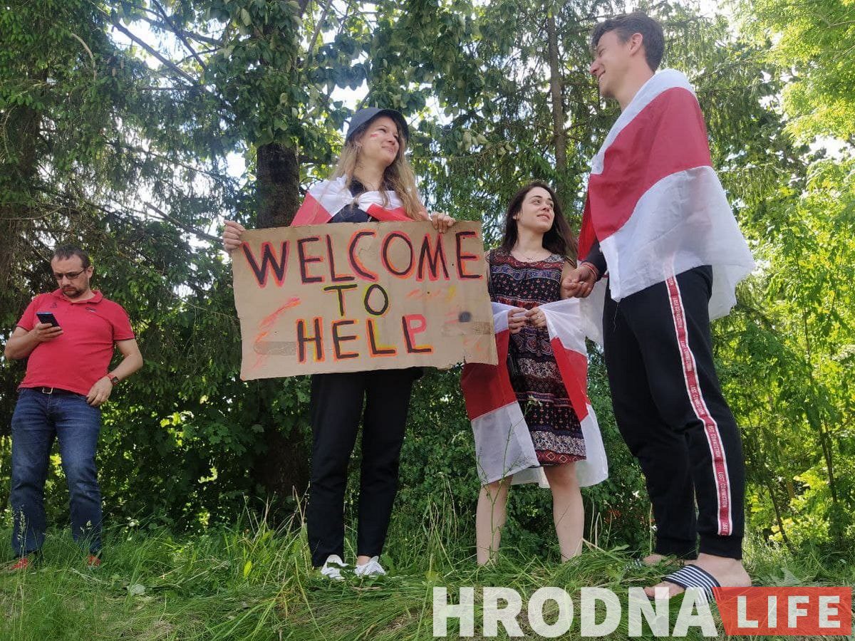 Пікет на польска-беларускай мяжы: пратэстоўцы заблакавалі дарогу, Латушка перадаў патрабаванні Саўміну