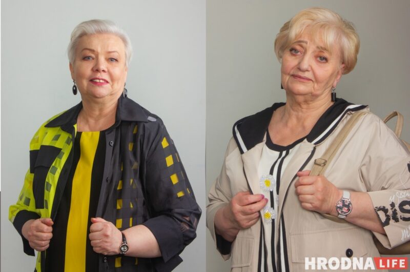 “Мне скоро 80, а я фотомодель!” Зачем догонять уходящий поезд и почему не стоит бояться перемен, рассказали модели 50+, парикмахеры и стилисты Студентки Университета Жанна Крижановская (слева) и Валентина Королько, участницы проекта "Преображение" с моделями 50+. Фото: Ання Малашеня, Катерина Врублевская
