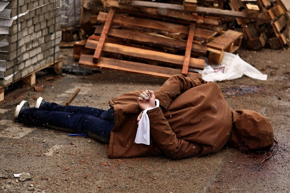 В Гродно на Советской появились силуэты убитых в Буче