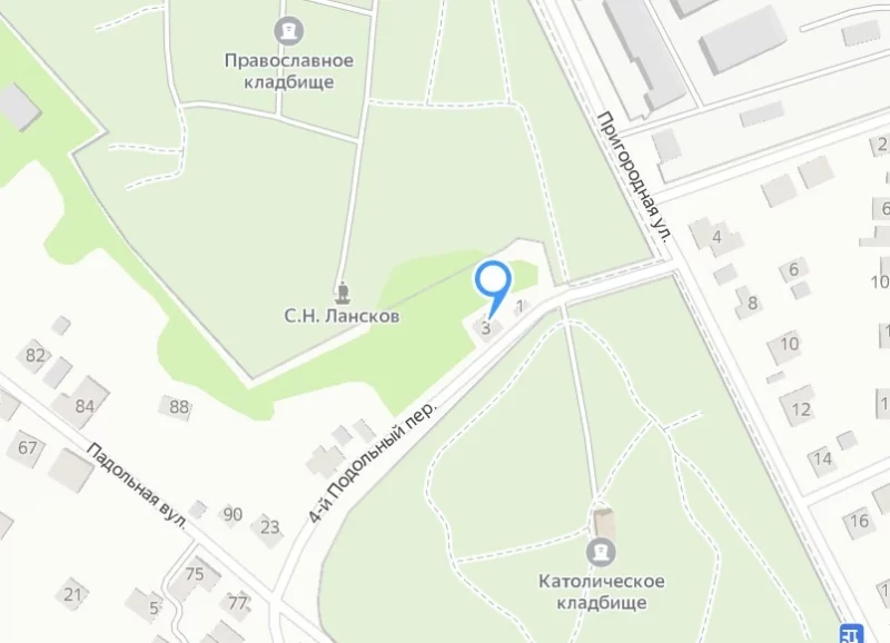 В Гродно предлагают построить общественное здание между двумя кладбищами. Раньше на этом месте сгорел дом