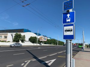 выделенная полоса общественный транспорт