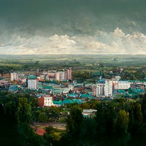Смотрите, каким будет Гродно через 1000 лет. Мы спросили у нейросети и получили рисунки в ответ