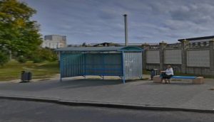 4000 рублей потратят на “брендирование” остановки в Гродно. Посмотрите, как она будет выглядеть Остановка ул. Кахановского. Скриншот Яндекс.Карты