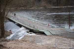 Остров у Нового моста затопило: на Немане произошёл зимний паводок Остров у Нового моста затопило: на Немане произошёл зимний паводок