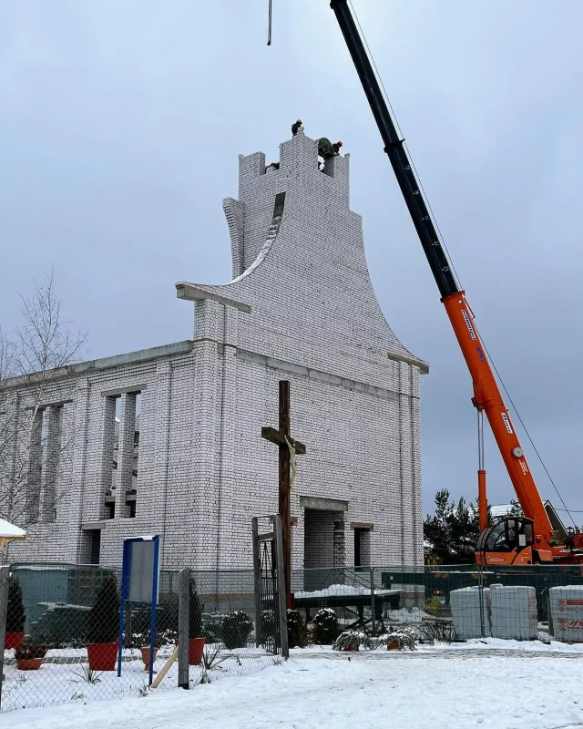 стройплощадка костела в Барановичах-2