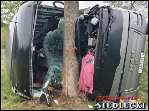 В Польше перевернулся автобус Лидского автобусного парка - половина пассажиров в больнице Авария под Седльцем