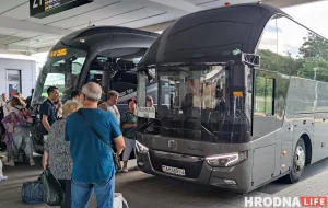 Автобусных рейсов между Литвой и Беларусью станет еще меньше Белорусский автобус на вокзале в Вильнюсе. Фото: Hrodna.life