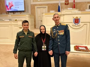 Игуменья Гавриила из Гродно получила грамоту за помощь российской армии в войне в Украине Игуменья Гавриила на форуме в Санкт-Петербурге