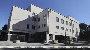 Готовности 80%, уверенности 3%. Сдачу нового корпуса кардиоцентра в Гродно снова перенесли Строительство нового корпуса кардиоцентра в Гродно. Срок сдачи объекта в эксплуатацию переносится в третий раз. Фото: БелТА