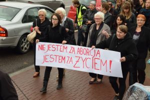 Чорны пратэст у Беластоку. Фота: poranny.pl
