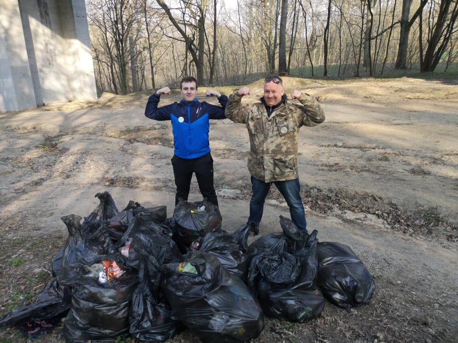 Гродзенцы правялі эка-акцыю: прыбралі ў Румлёўскім парку