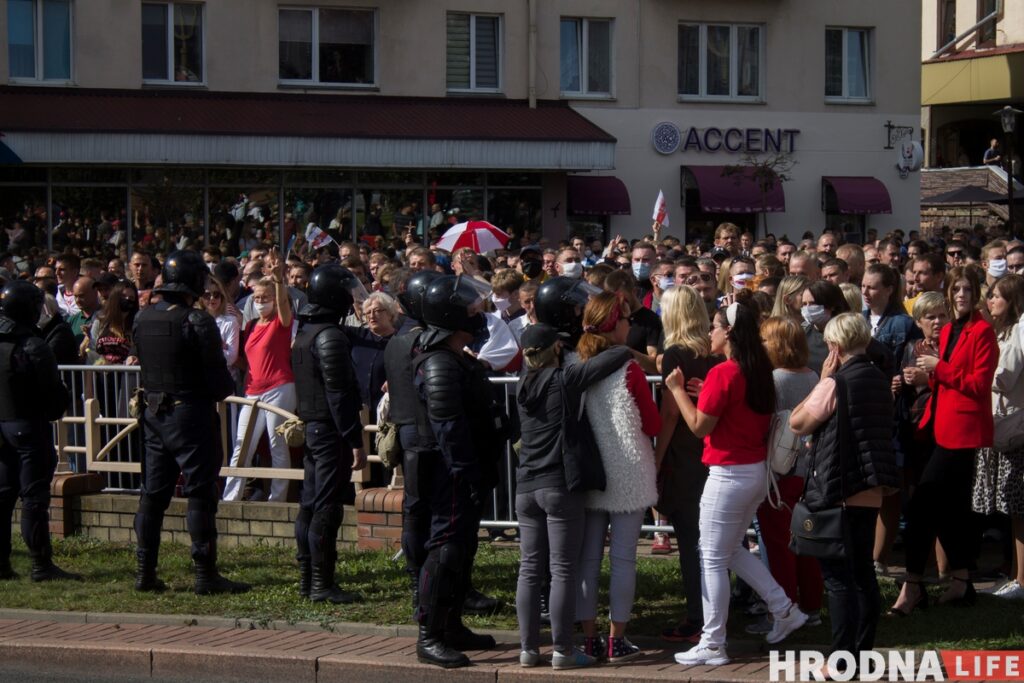 Акцыя пратэста ў Гродне