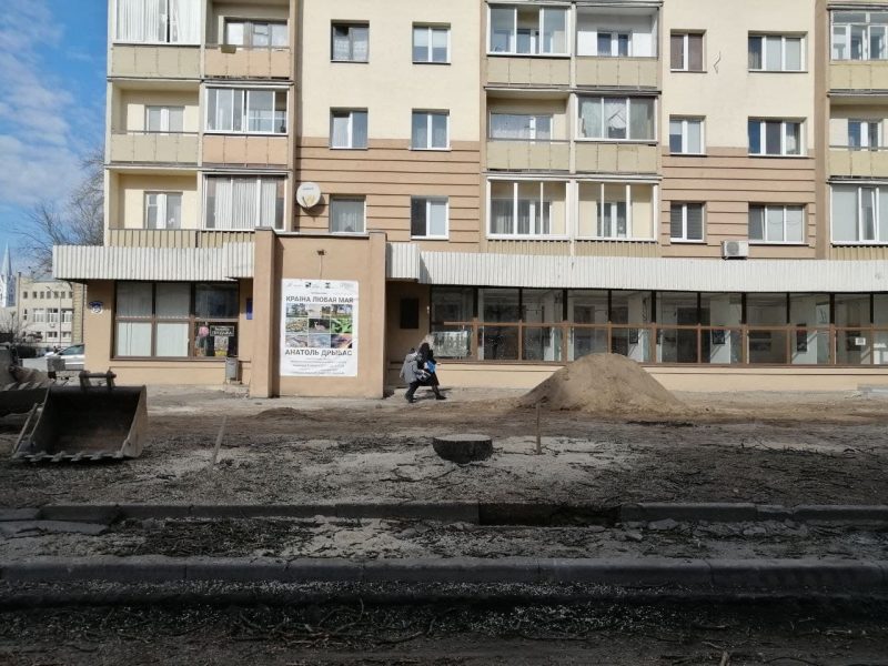 На Ожешко спилили старые каштаны. Высадят ли замену?
