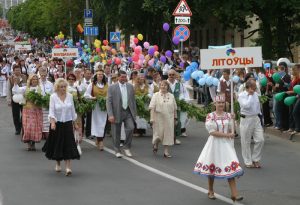 Літоўцы на Фестываль нацыянальных культур у Гродне.