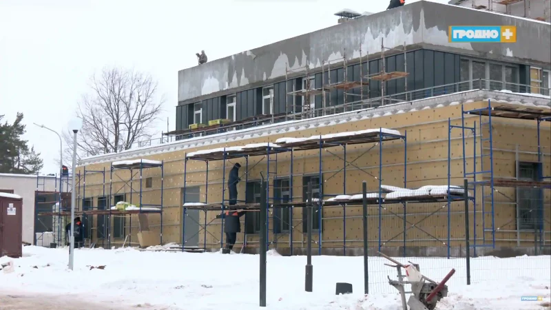 Пажарнае дэпо ў Грандзічах не паспелі адкрыць да Дня ратаўніка. Назвалі новы тэрмін адкрыцця