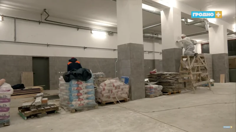 Пажарнае дэпо ў Грандзічах не паспелі адкрыць да Дня ратаўніка. Назвалі новы тэрмін адкрыцця